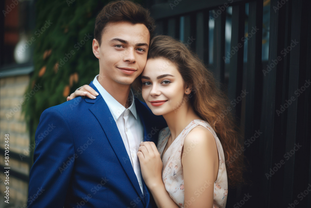 portrait of happily married couple, Generative AI portrait of happily married couple, Generative AI