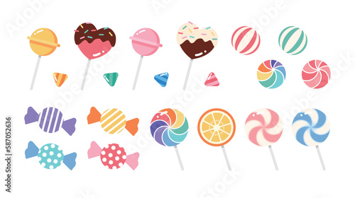 Photo candy and lollipop
