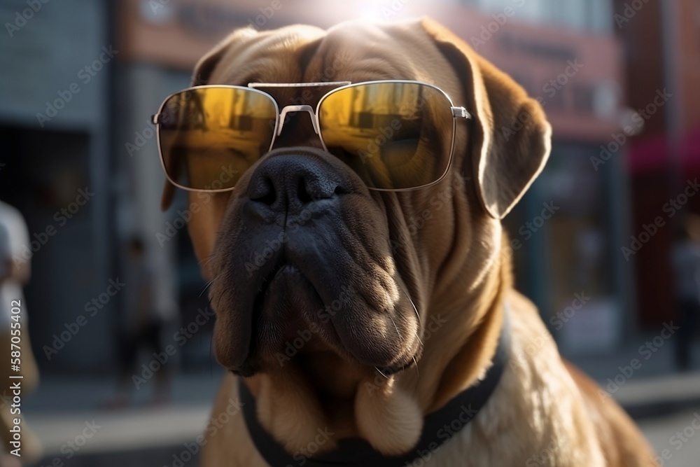 Mastiff with sunglass Mastiff with sunglass