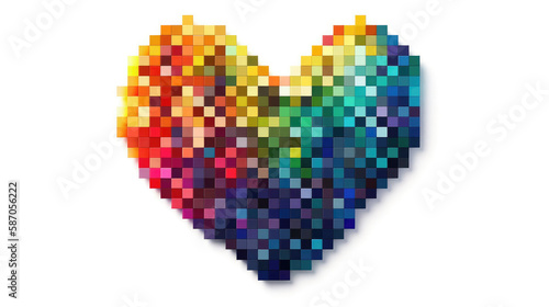 A Multicolored Pixel. Generative AI