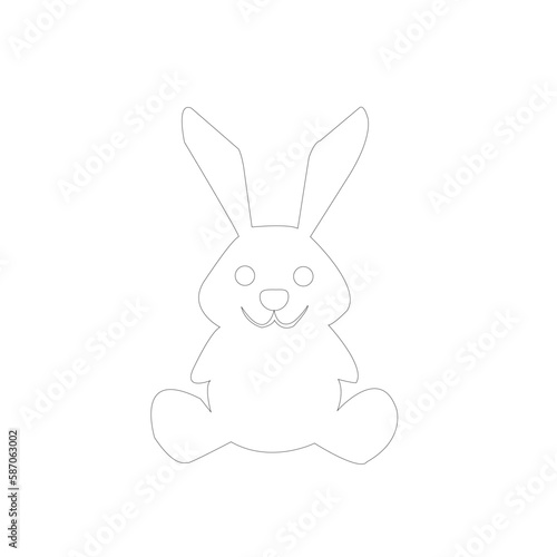 easter bunny with a background