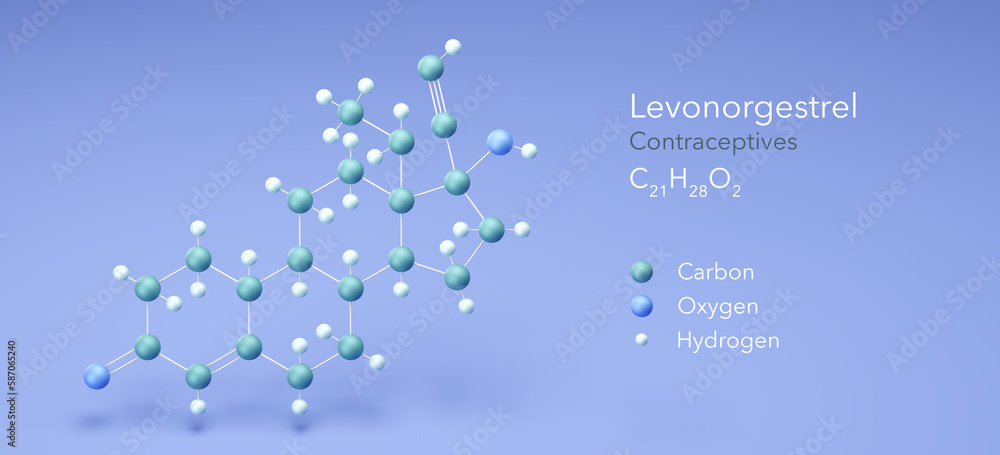 molecule, molecular structures, contraceptives, 3d model