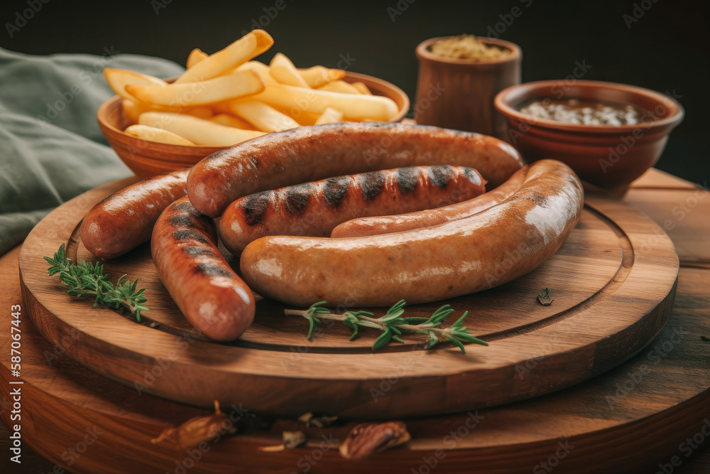 delicious German sausage platter delicious German sausage platter