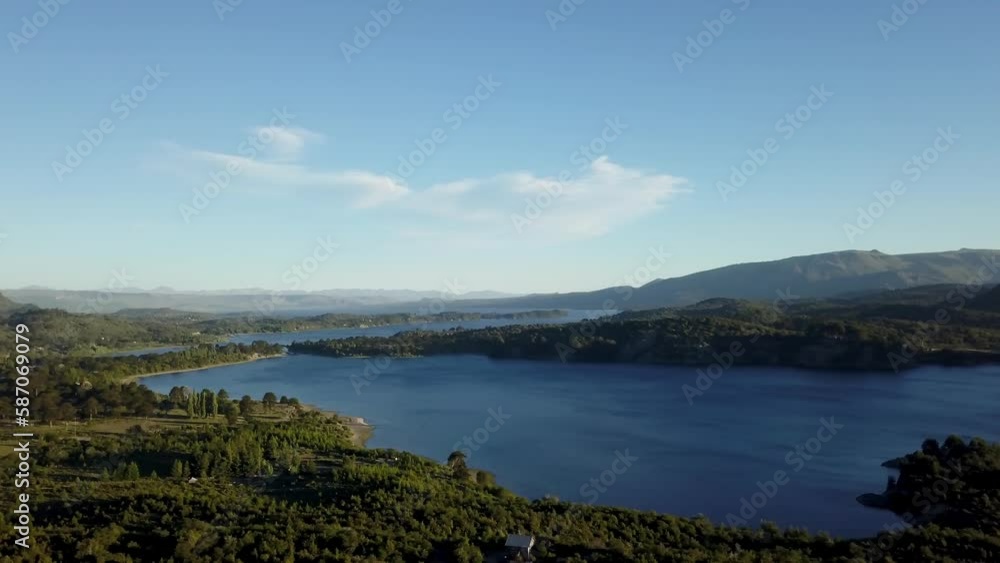 Aerial view of an Araucaria forest at Batea Mahuida volcano at Lago Alumine in the border region between Argentina and Chile. Aerial view of an Araucaria forest at Batea Mahuida volcano at Lago Alumine in the border region between Argentina and Chile.