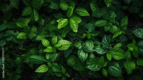 green foliage texture, generative ai