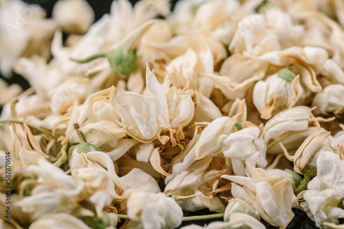 jasmine petals close-up