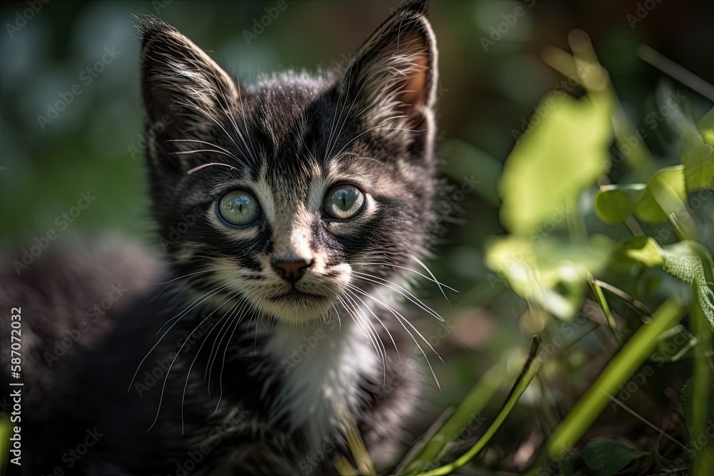 adorable kitten. Generative AI adorable kitten. Generative AI