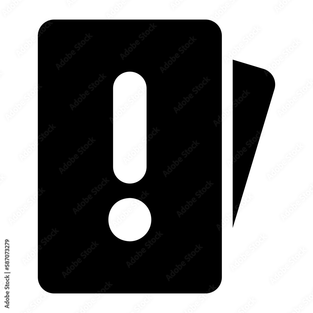 red card glyph icon red card glyph icon