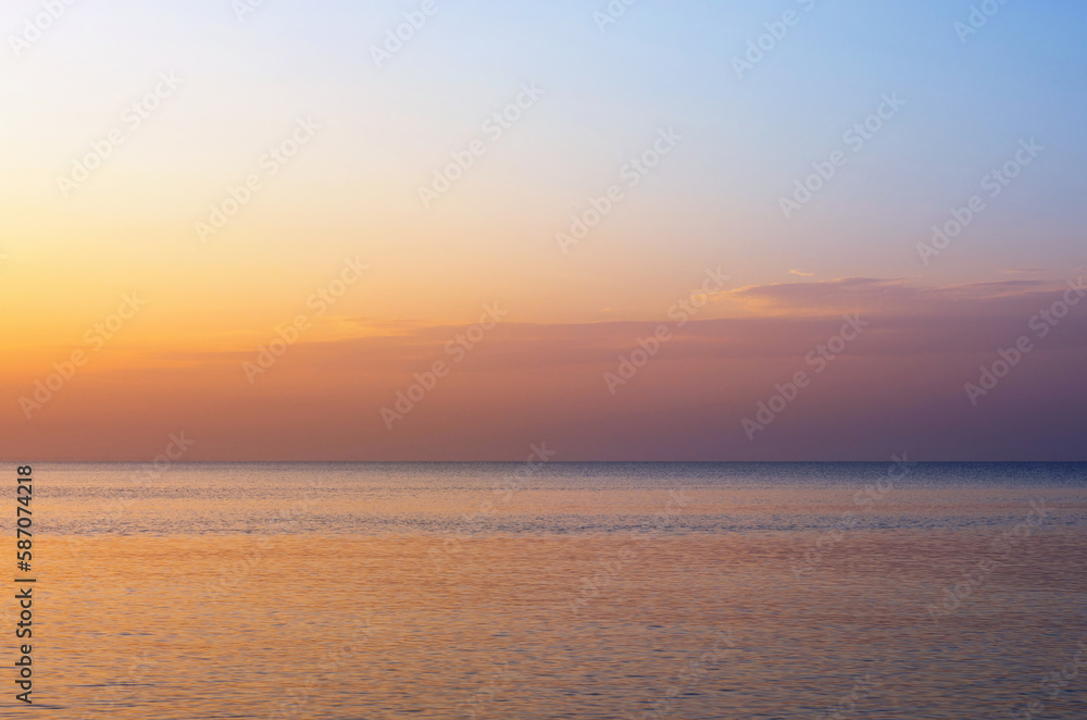 sea horizon in the early morning, background