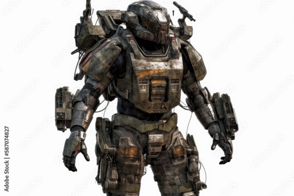 Field Armor for Man with transparent background , arms and armor. Generative AI Field Armor for Man with transparent background , arms and armor. Generative AI