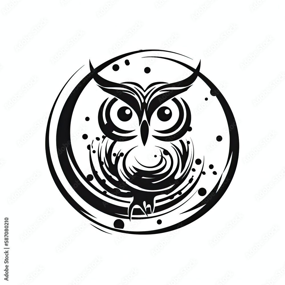 spirit animal owl tattoo - by generative ai spirit animal owl tattoo - by generative ai