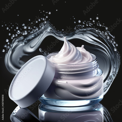Spa Moisturizing Face Cream. Generative AI 