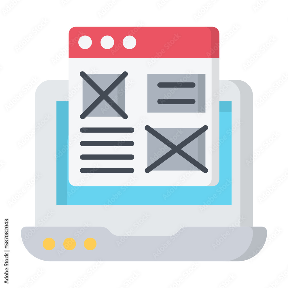 Adaptive Layout Flat Icon Adaptive Layout Flat Icon
