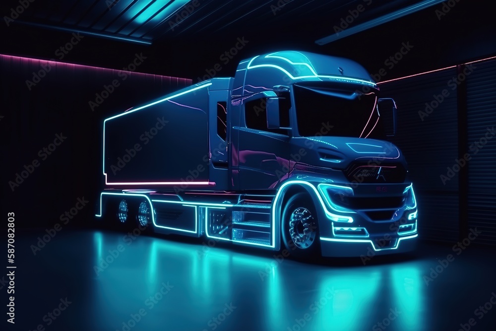 Futuristic Truck Concept Design by generative ai Futuristic Truck Concept Design by generative ai