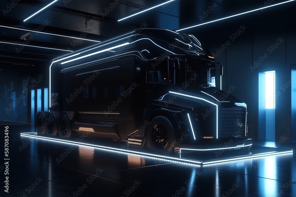 Futuristic Truck Concept Design by generative ai Futuristic Truck Concept Design by generative ai