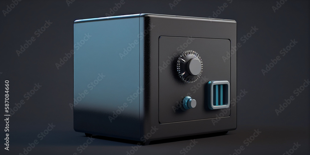 Safe, vault, concept horizontal Generative AI Safe, vault, concept horizontal Generative AI