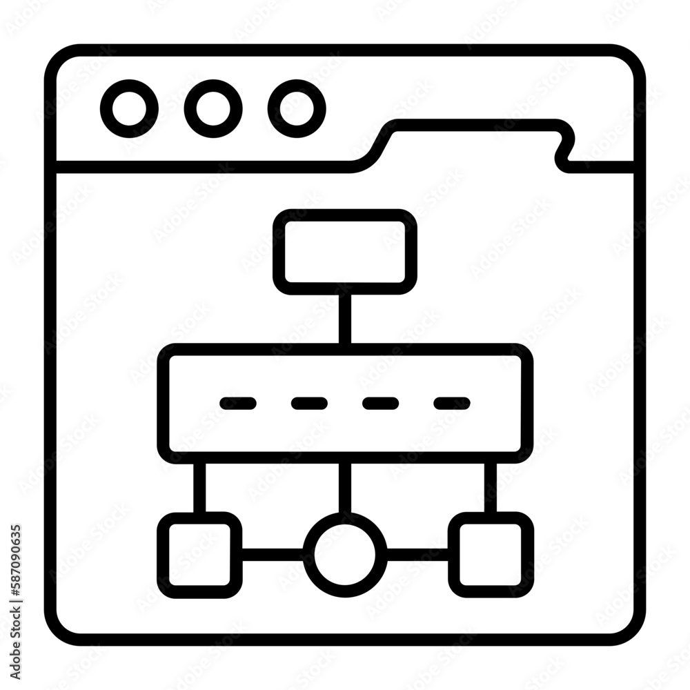 Blockchain Outline Icon