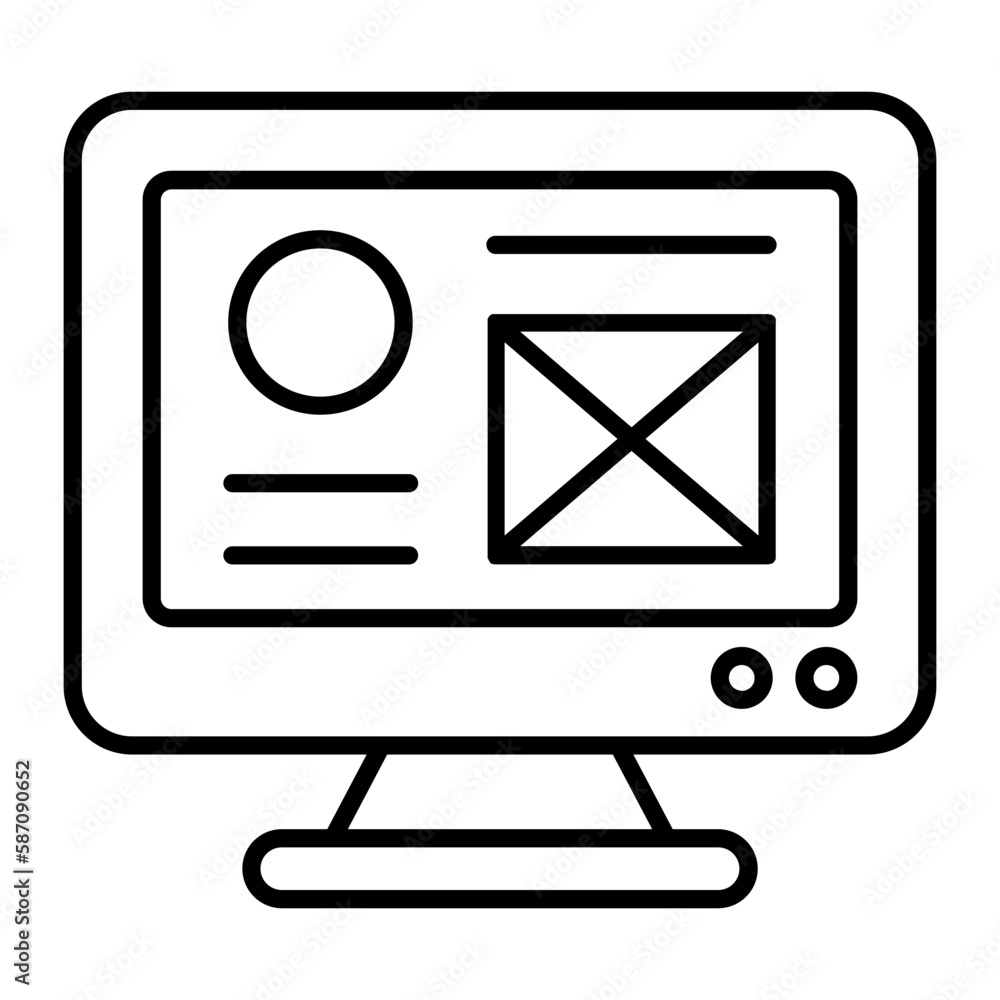 Website Outline Icon