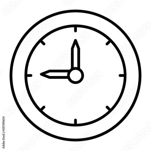 Timing Outline Icon