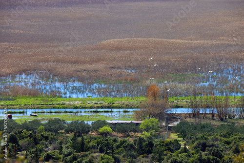 Beautiful landscape of Lake Vrana, Croatia. photo