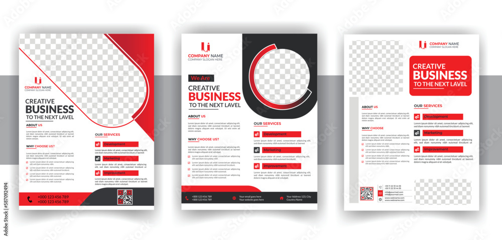 Modern business flyer Bundle design template Modern business flyer Bundle design template