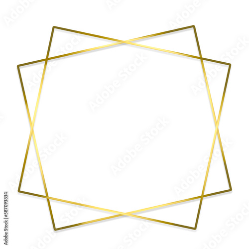 gold vector frame for your design
