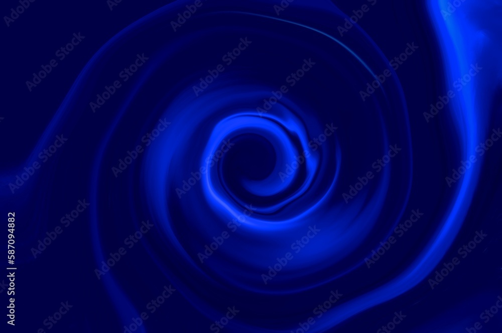 abstract design blue spiral on black background abstract design blue spiral on black background