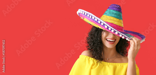 Beautiful happy woman in so...
