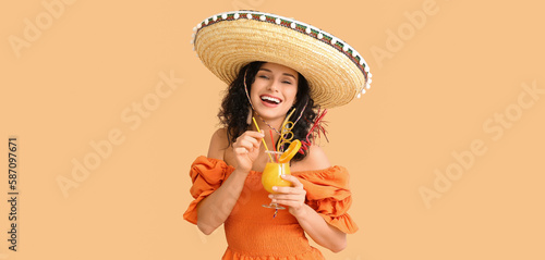 Beautiful Mexican woman in ...