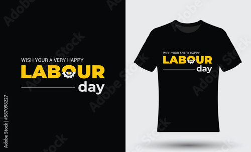 1st may happy international labour day typography illustration t shirt design
