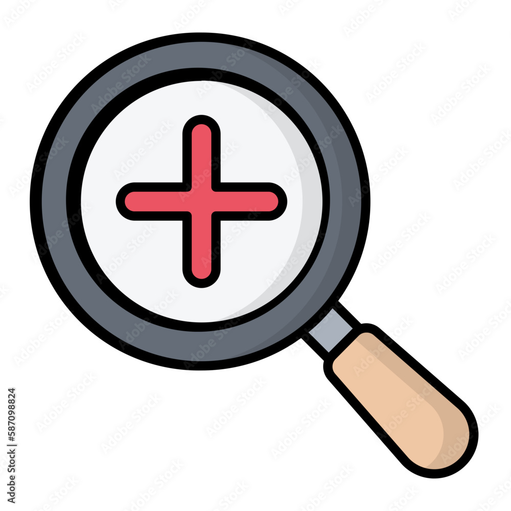 Fototapeta premium Zoom In Line Color Icon