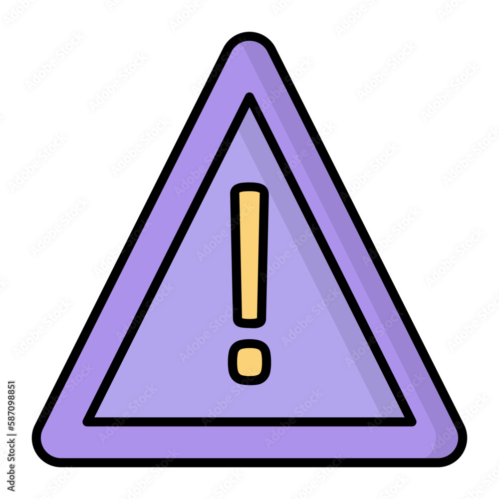 Caution Line Color Icon Caution Line Color Icon