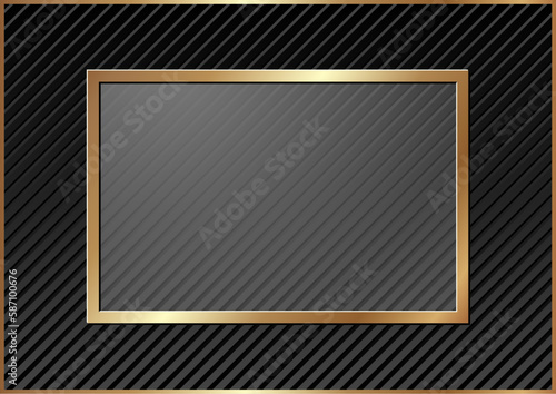 black background with golden frame
