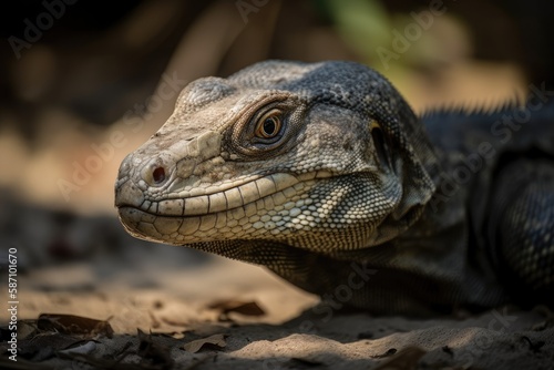 The biggest lizard is the Komodo Dragon. Generative AI © AkuAku