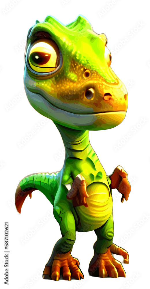 3D Dinosaur in the Desert (with transparent background) 3D Dinosaur in the Desert (with transparent background)