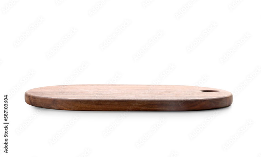 Wooden chopping board on white background Wooden chopping board on white background