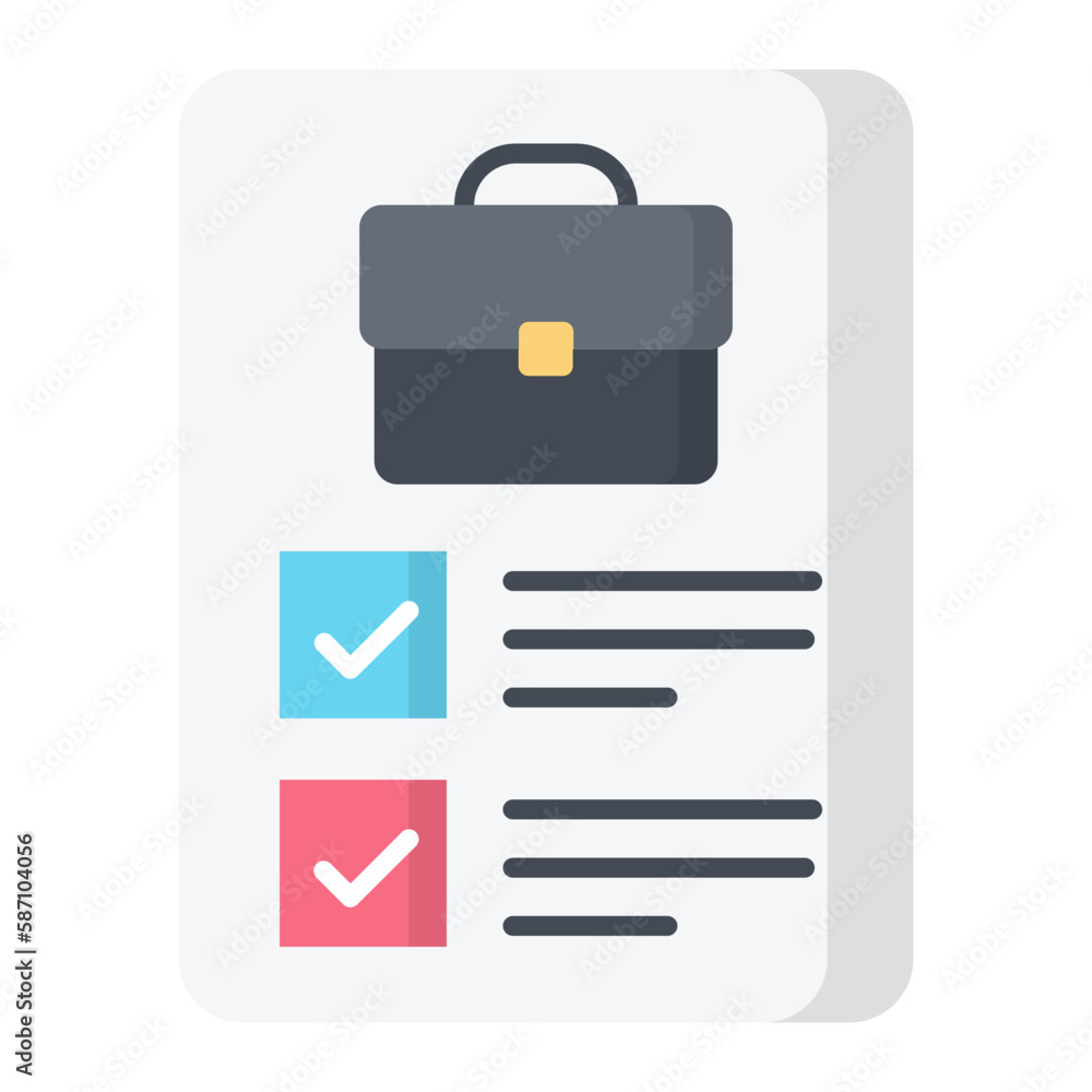 Business Checklist Flat Icon Business Checklist Flat Icon