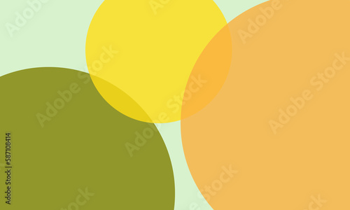 Colorful circles background with overlap layer. For wallpaper, cover, banner, poster, placard and presentation. Colorful abstract background for business card and flyer template, vector illustration 