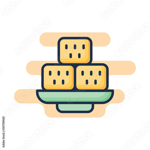 Halva icon. Suitable for Web Page, Mobile App, UI, UX and GUI design.