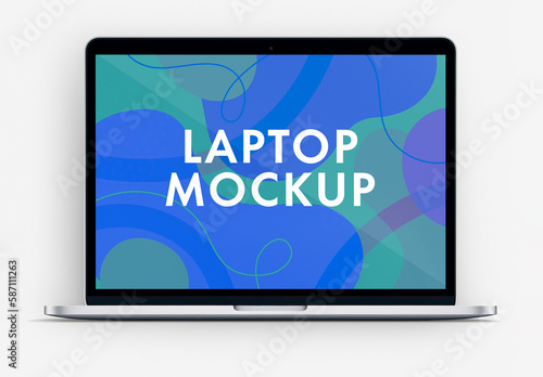 Laptop Mockup Front View