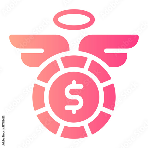 economic crisis gradient icon