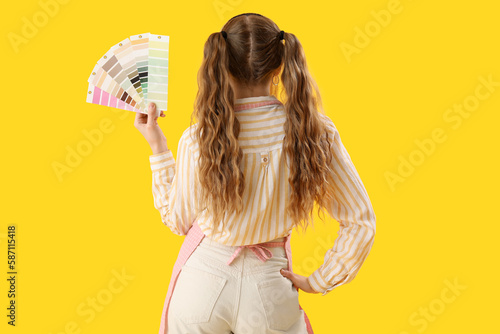 Young woman with pigtails h...