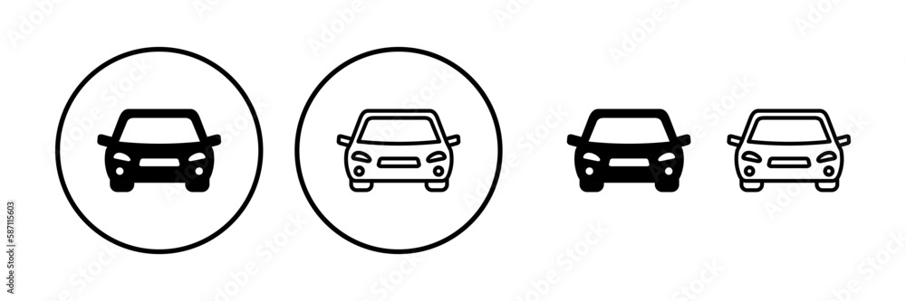 Car icon vector. Car sign. sedan