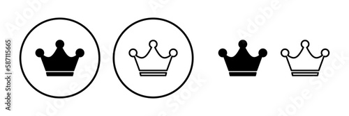 Crown Icon vector. Crown symbol for web site design,