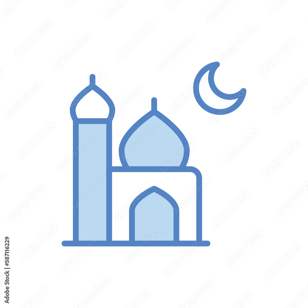 Mosque icon. Suitable for Web Page, Mobile App, UI, UX and GUI design.