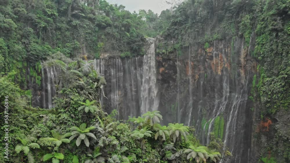 Tumpak Sewu Waterfalls are a tourist attraction in East Java, Indonesia Tumpak Sewu Waterfalls are a tourist attraction in East Java, Indonesia