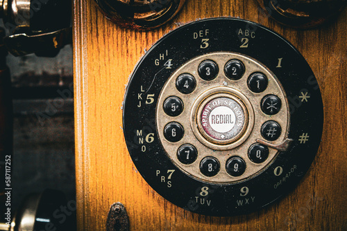 antique rotary phone