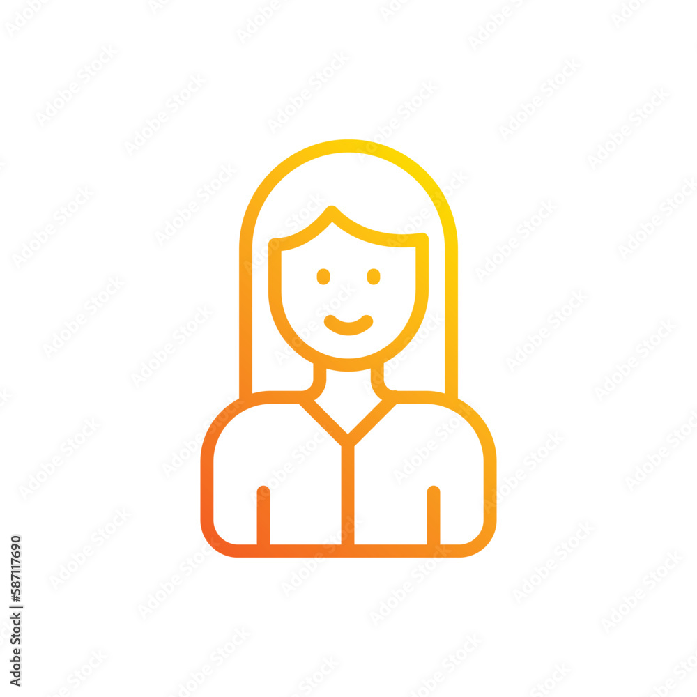 Woman�icon. Suitable for Web Page, Mobile App, UI, UX and GUI design. Woman�icon. Suitable for Web Page, Mobile App, UI, UX and GUI design.
