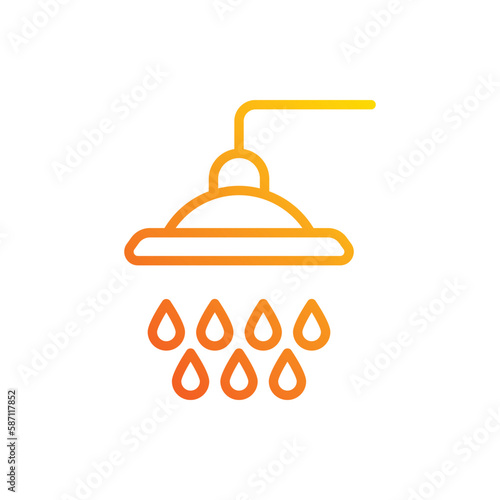 Ghusl icon. Suitable for Web Page, Mobile App, UI, UX and GUI design.