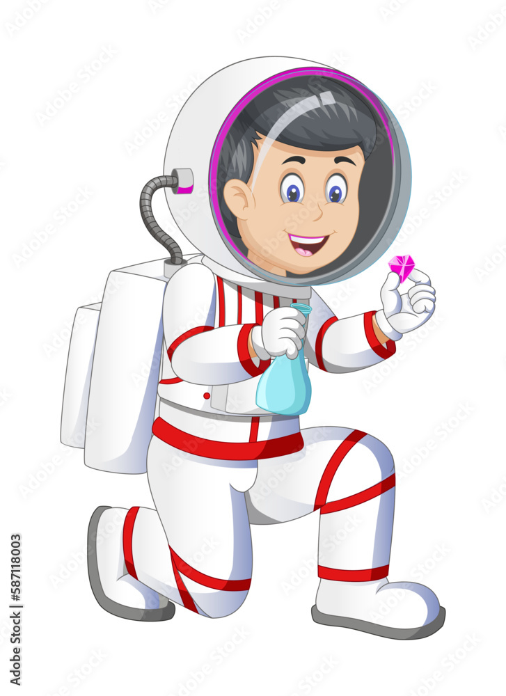 illustration of astronaut act